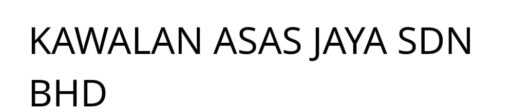 KAWALAN ASAS JAYA SDN BHD